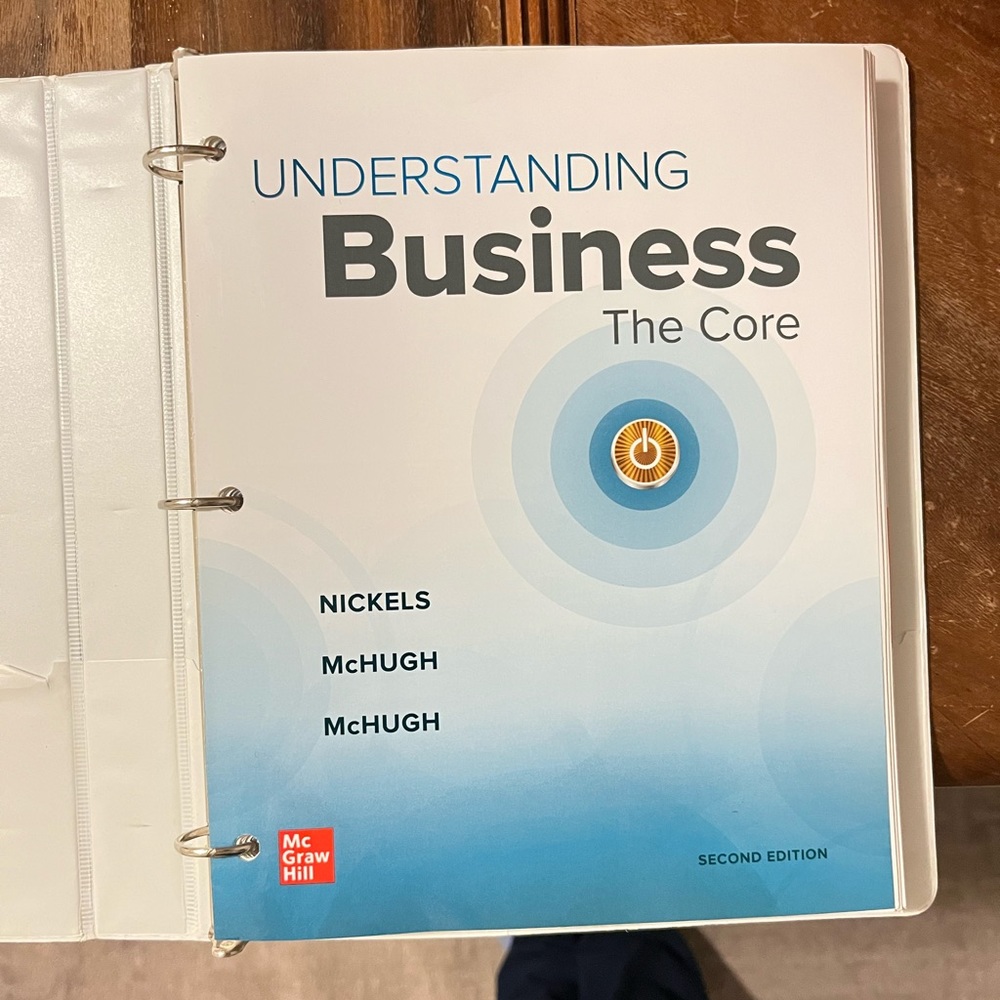 UNDERSTANDING Business The Core college textbook